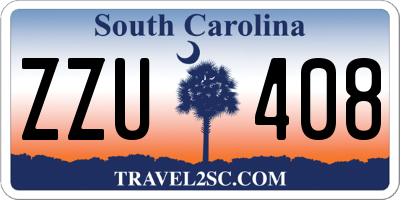 SC license plate ZZU408
