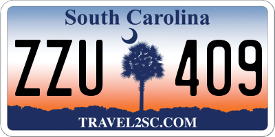 SC license plate ZZU409