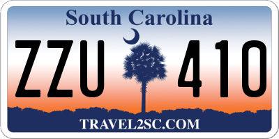 SC license plate ZZU410