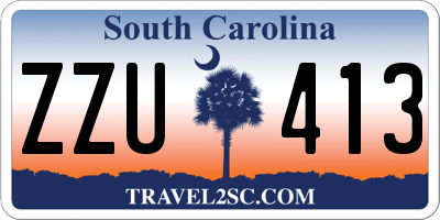 SC license plate ZZU413