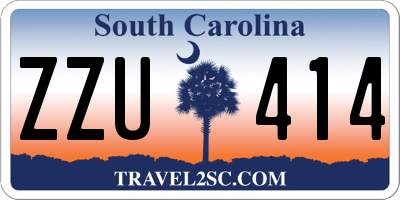 SC license plate ZZU414