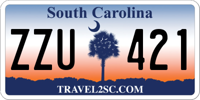 SC license plate ZZU421