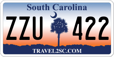 SC license plate ZZU422