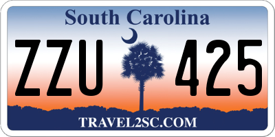 SC license plate ZZU425