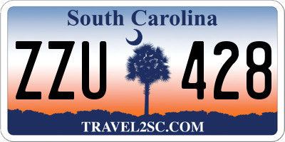 SC license plate ZZU428