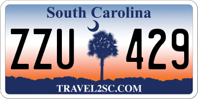 SC license plate ZZU429