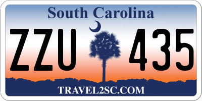 SC license plate ZZU435