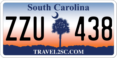 SC license plate ZZU438