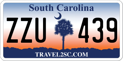 SC license plate ZZU439