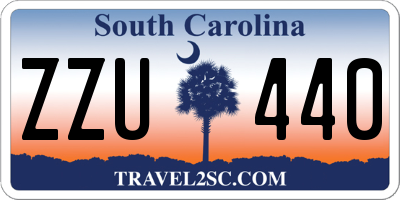 SC license plate ZZU440