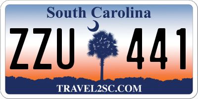 SC license plate ZZU441