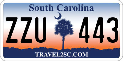 SC license plate ZZU443