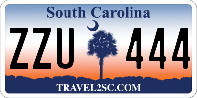 SC license plate ZZU444