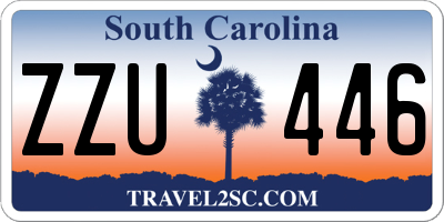 SC license plate ZZU446