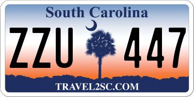 SC license plate ZZU447