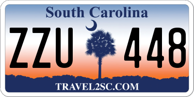 SC license plate ZZU448