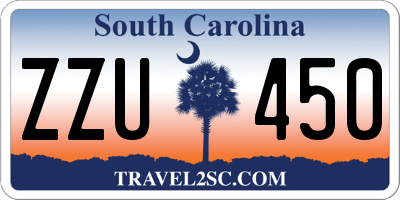 SC license plate ZZU450