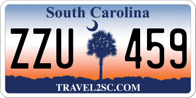 SC license plate ZZU459