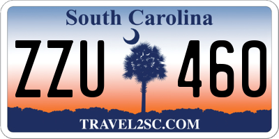 SC license plate ZZU460