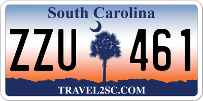 SC license plate ZZU461