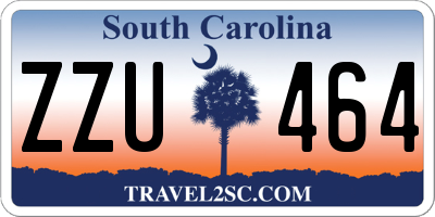 SC license plate ZZU464