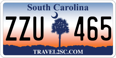 SC license plate ZZU465