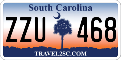 SC license plate ZZU468