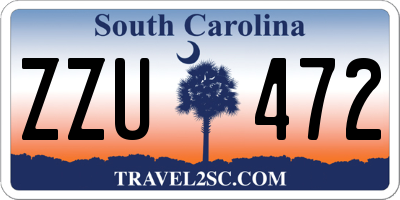 SC license plate ZZU472