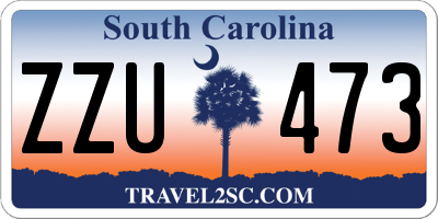 SC license plate ZZU473