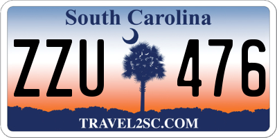 SC license plate ZZU476
