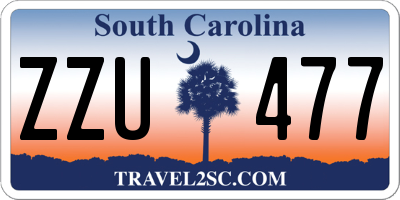 SC license plate ZZU477