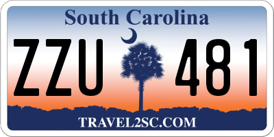 SC license plate ZZU481