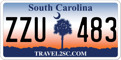 SC license plate ZZU483