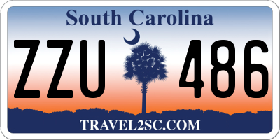 SC license plate ZZU486