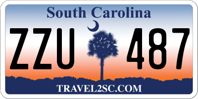 SC license plate ZZU487