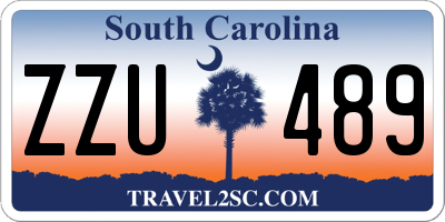 SC license plate ZZU489