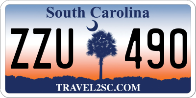 SC license plate ZZU490