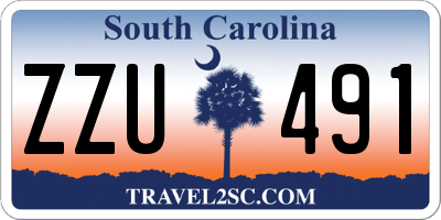 SC license plate ZZU491