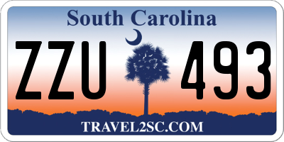 SC license plate ZZU493