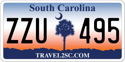 SC license plate ZZU495