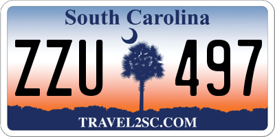 SC license plate ZZU497