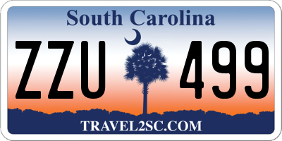 SC license plate ZZU499