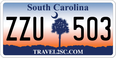 SC license plate ZZU503