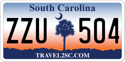 SC license plate ZZU504