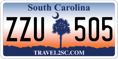 SC license plate ZZU505