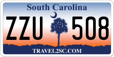 SC license plate ZZU508