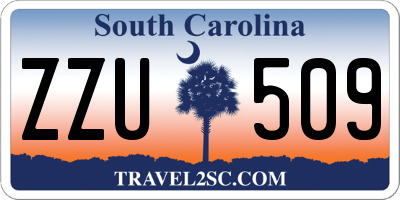 SC license plate ZZU509