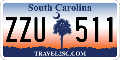 SC license plate ZZU511