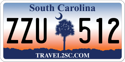 SC license plate ZZU512