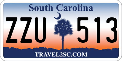 SC license plate ZZU513